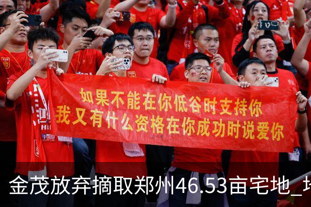 金茂放弃摘取郑州46.53亩宅地 地块总价2.43亿元流拍